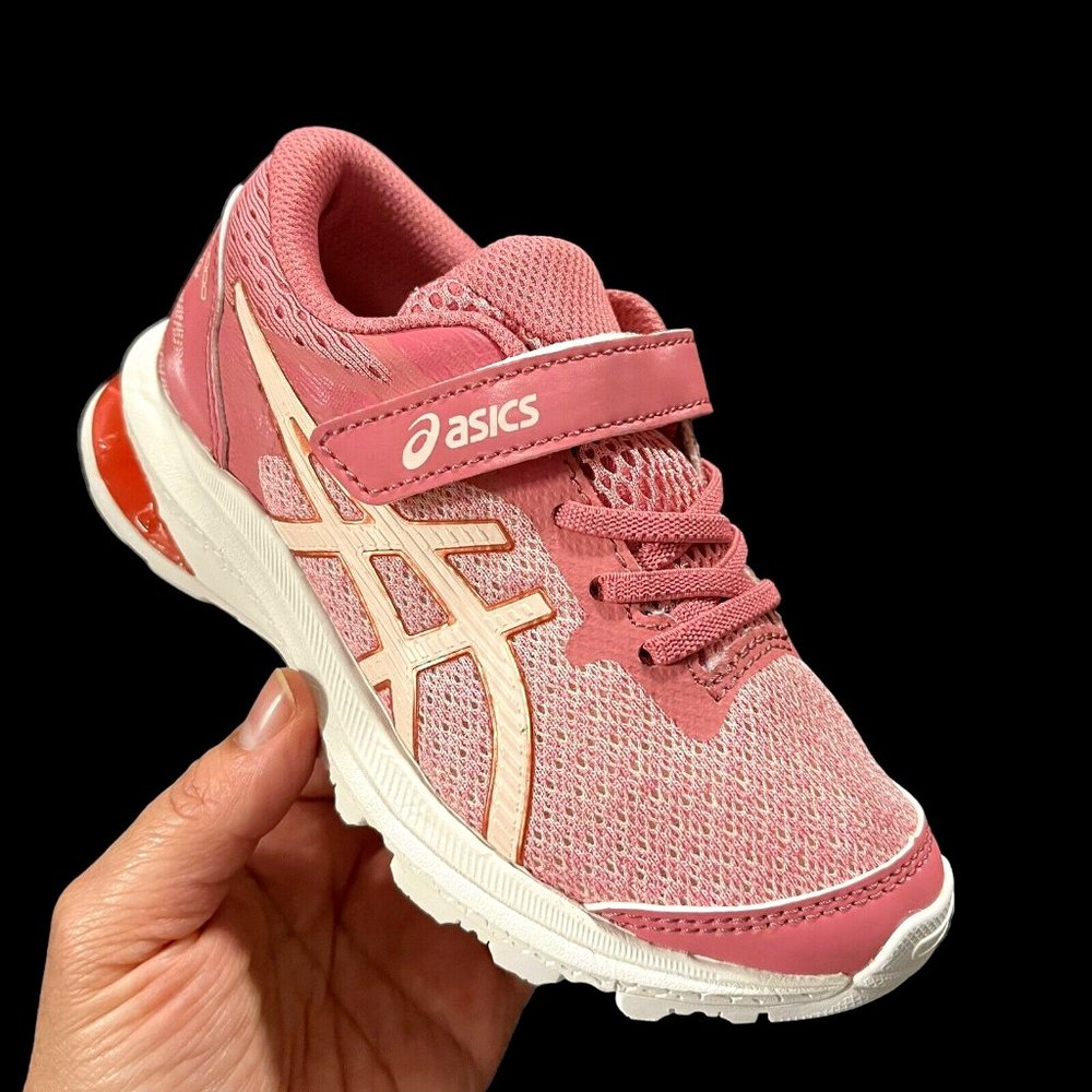 ASICS Toddler Girls Running Shoe Size 12 Pink Slip on Lightweight Cushioned